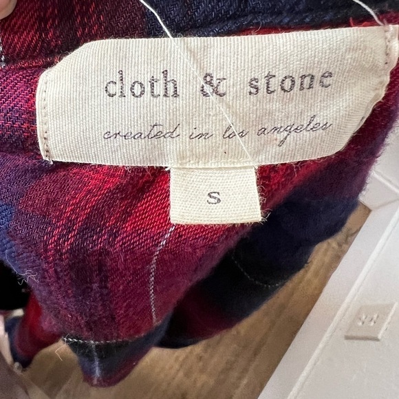 Cloth & Stone Vibrant Plaid Button Down Shirt - Picture 6 of 6